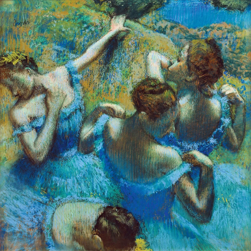 

figurative posters canvas painting Edgar Degas blue dancer masterpiece reproduction copy impressionism art canvas print unframed
