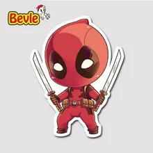 Bevle 9268 Dc Heroes Deadpool Zeichen Flut Wasserdicht Aufkleber Laptop Gepäck Mode Graffiti Auto Cartoon 3 Mt Aufkleber