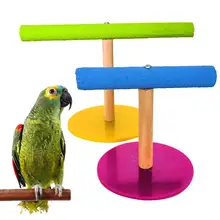 Деревянная клетка для попугая птиц, тренировочная подставка для питомцев, для игры в тренажерный зал, игрушечный попугай, Arirval