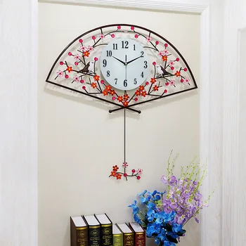 

Large Chinese Wall Clocks Modern Creative Mute Quartz 3d Flower Wall Clock Luminous Digital Clocks Wall Home Decor Zegar 50w268