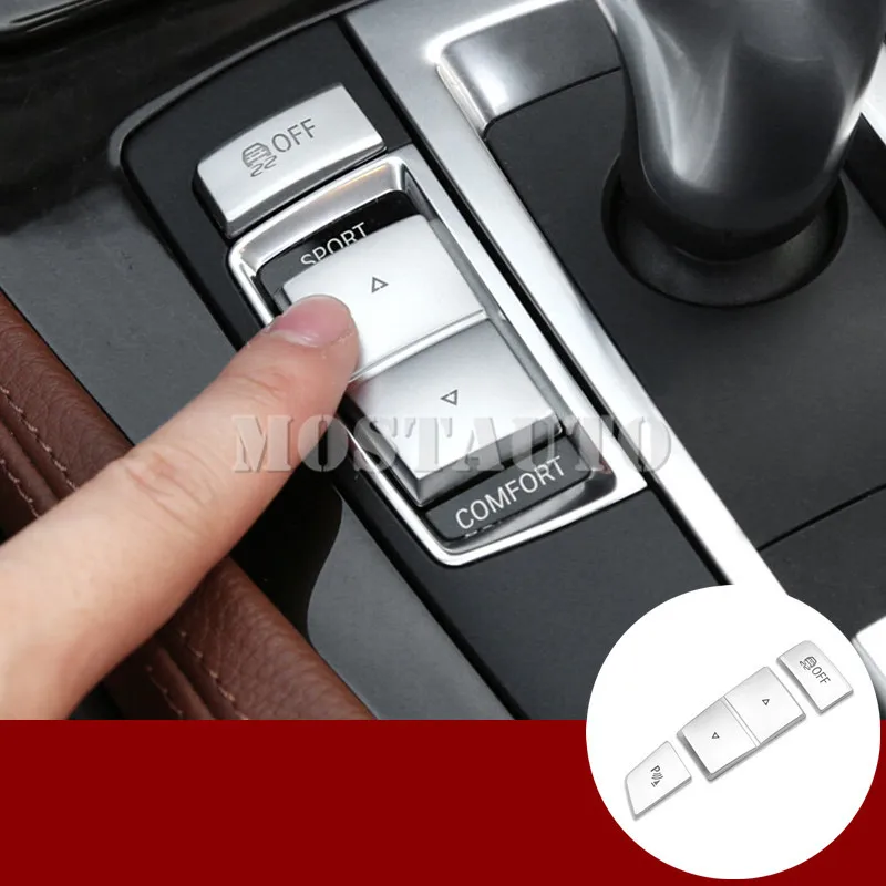 

For BMW 5 Series GT F07 Inner Console Gear Box Button Cover Trim 2010-2017 3pcs