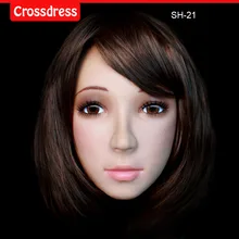 NEW! SH-19 Top quality silicone female masks crossdresser, human face mask