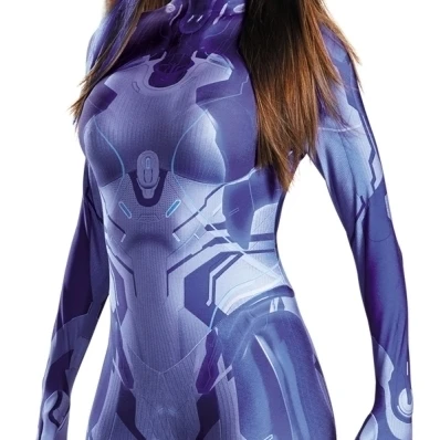 Morris Costumes DG15190E Adult Cortana Bodysuit 12-14 (1)