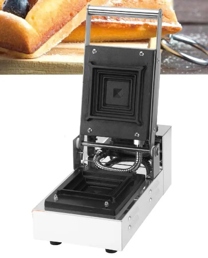 Free Shipping Electric 1 slice Square Loaf Bread Sandwich Press Maker