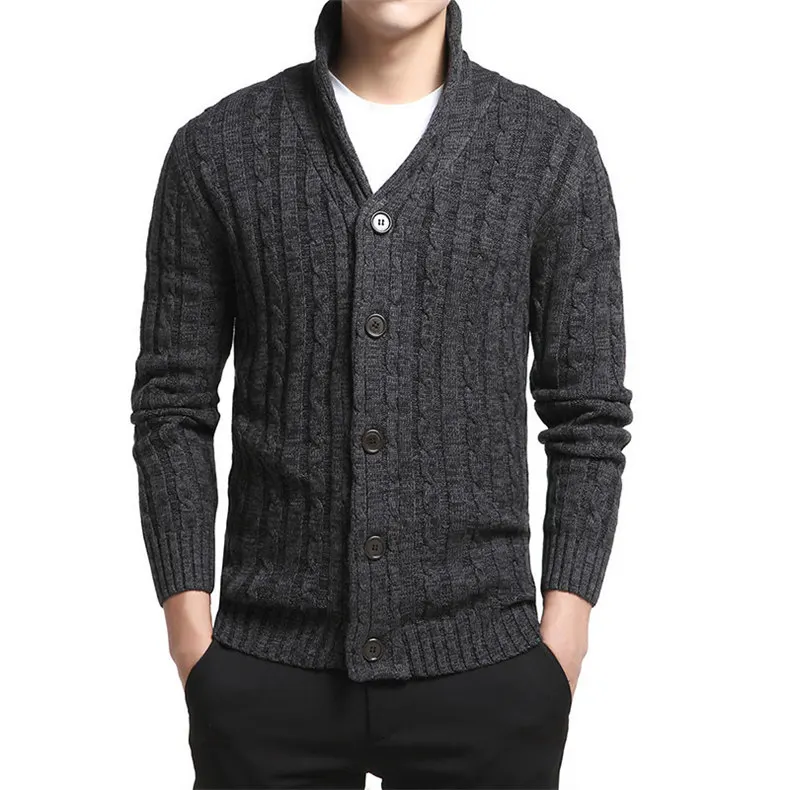 Mens Sweater Cardigan Males Twist Style Cardigan Clothings Fashion Thick Warm Colored Wool Sweaters Men Plus Size 4XL MuLS Brand 07