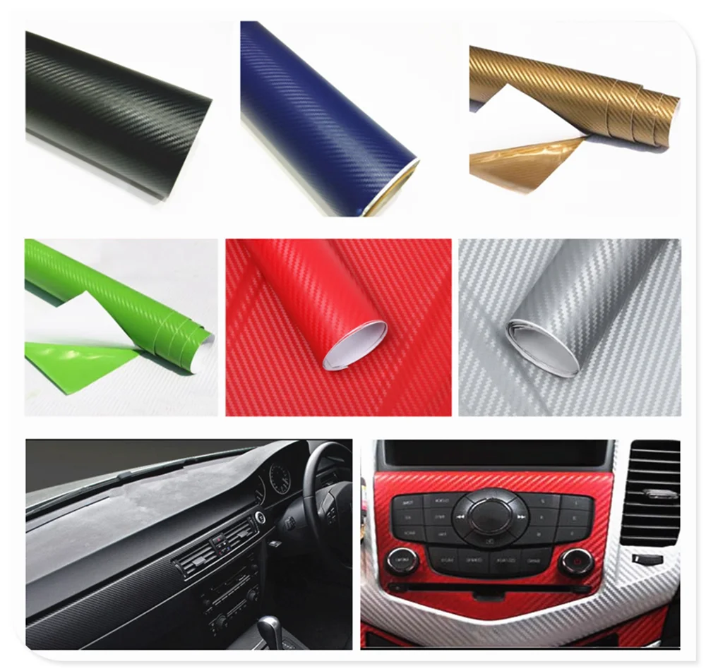 

127cmx10cm car carbon fiber film waterproof DIY decoration for BMW i8 Z4 X5 X4 X2 X3 M5 M2 X6 M6 640i 640d