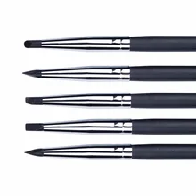 MEEDEN 5 шт. художественная кисть Набор Профессиональный силиконовый резиновый наконечник кисти для краски для акварель, масло, живопись