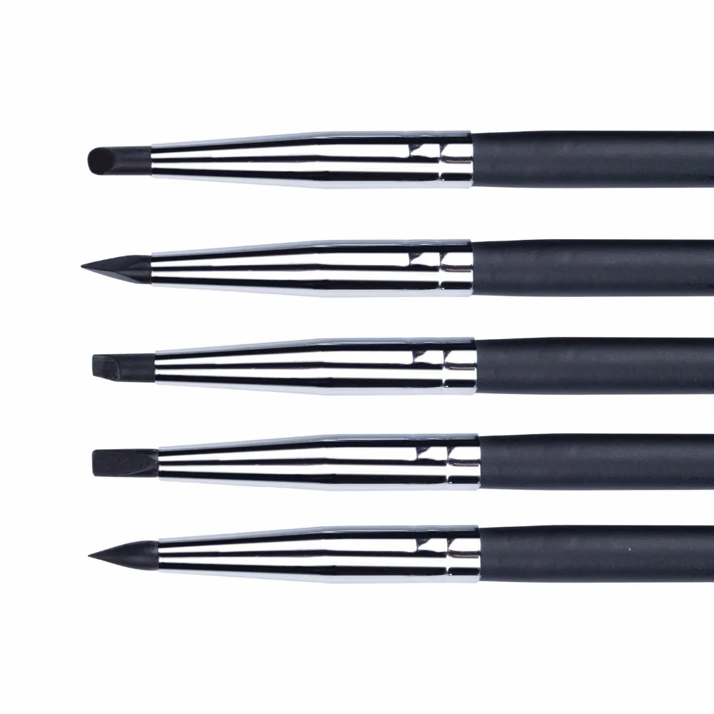 Goede MEEDEN 5 STKS Kunstenaar Kwast Set Professionele Siliconen Rubber Tip Penselen voor Aquarel Olieverf Levert