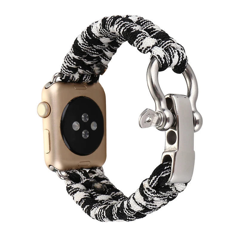 Браслет часы ремешок нейлон для IWatch Apple Watch 38nn/42 мм