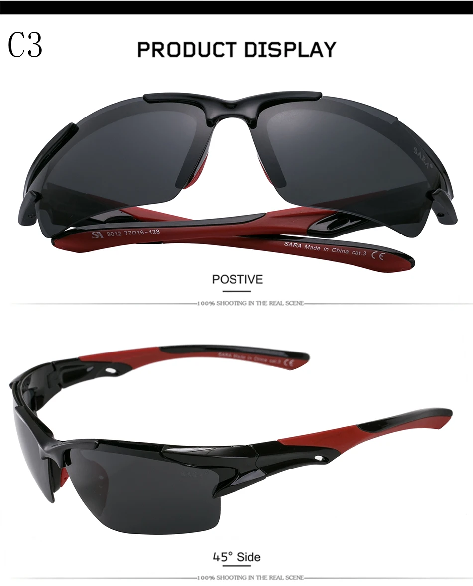 Новые Модные поляризованные солнцезащитные очки с зеркальным покрытием для гольфа - Цвет линз: C3