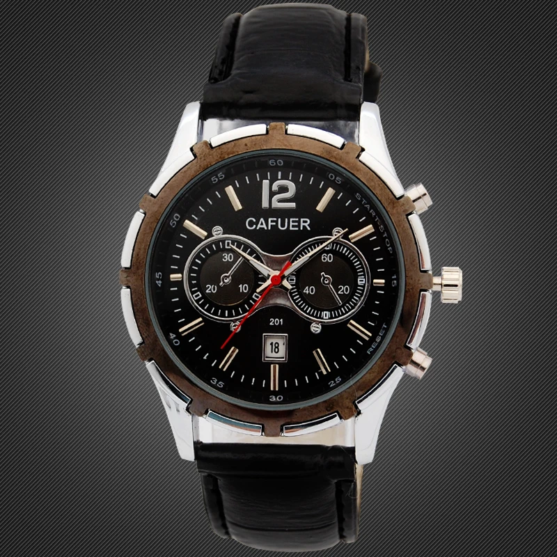 

2016 wristwatch touch 30M Waterproof Calendar Watches Arabic numerals Leather Watches Shock Resistan Men Women Quartz