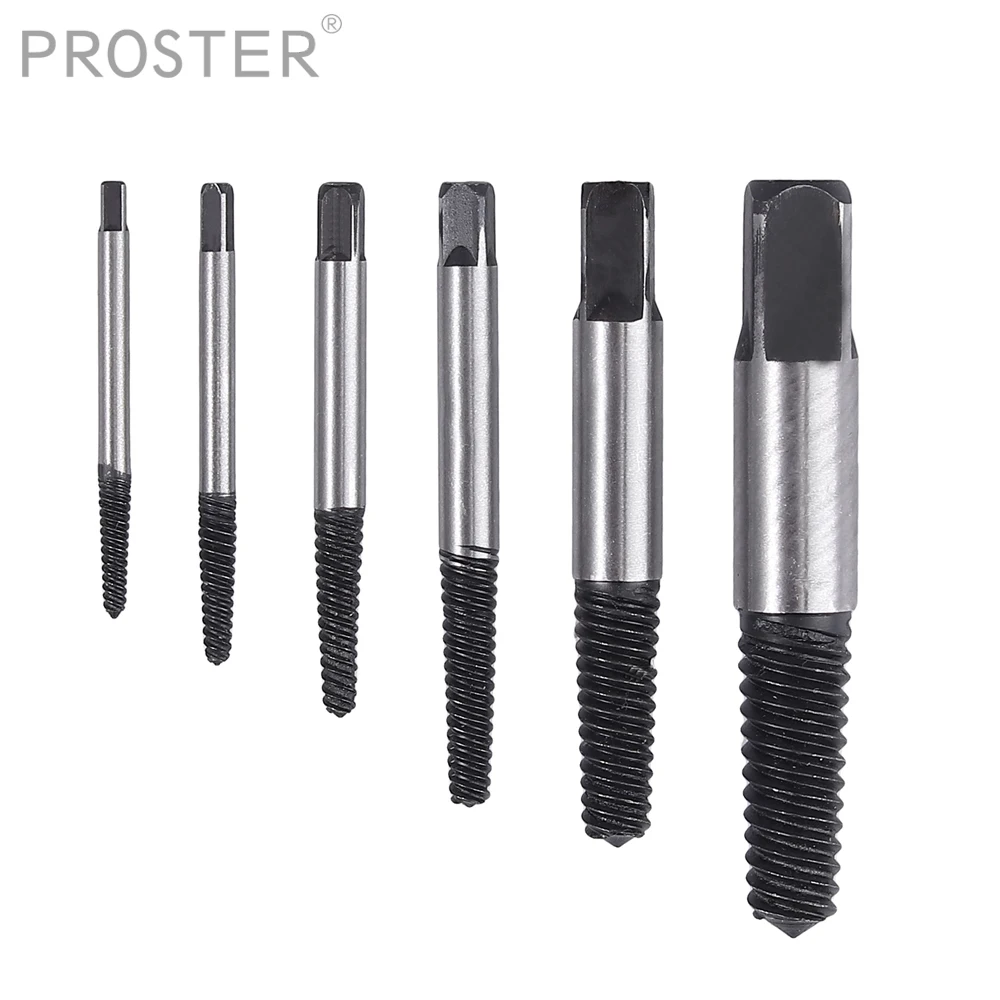 Proster 6 шт для винтовой экстрактор сломанная шпилька удаления/внутренний винт в