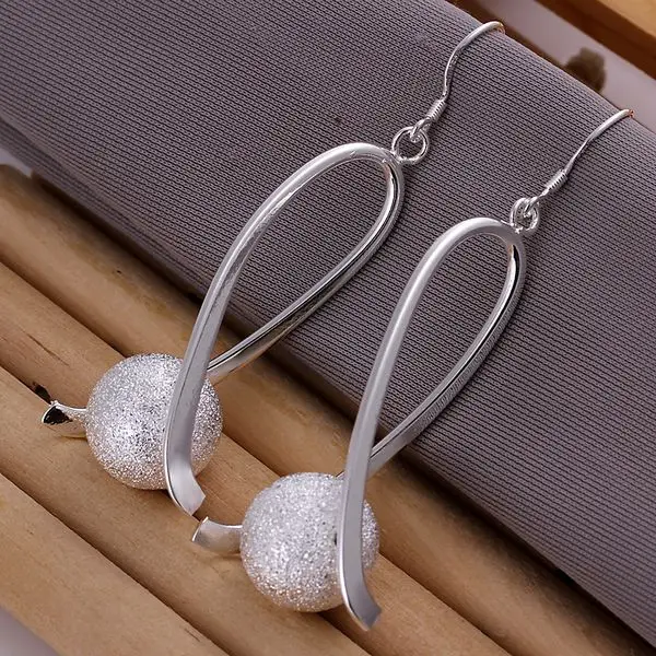 

925 jewelry silver plated ,fashion jewelry For Women, Ball Earrings E133 /VLMIEPIK WVJJHZQI