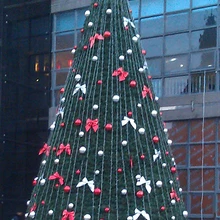 9 м башня большая база рождественская елка, пвх рождественская елка с отделкой