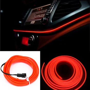 

Car Light Wire Cold Lamp Neon Atmosphere Low Power Auto Bulbs Decor Indicator Strip Useful Unique Super Bright