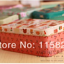 6 шт./лот прекрасный дизайн чемодан мини металла жестяная коробка для хранения металлический держатель карты смешанный цвет подарочная коробка конфет