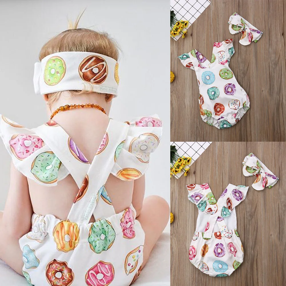 Боди emmababy с повязкой на голову 0-2 лет для девочек хлопок цвета в ассортименте |