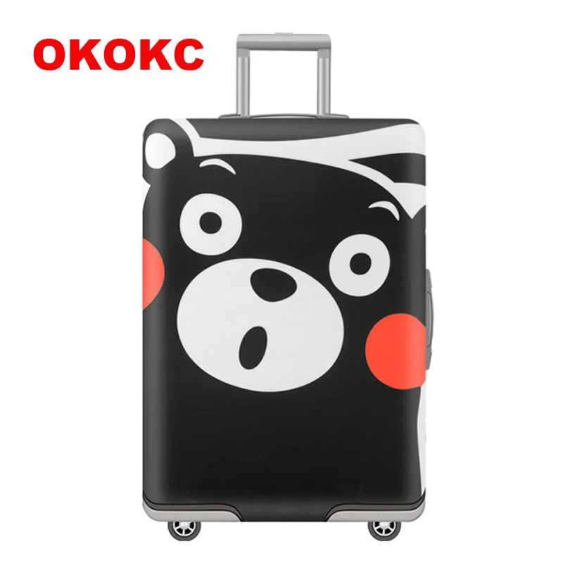 

OKOKC Travel Cartoon Thickest Elastic Luggage Cover Cartoon Suitcase Protective Cover, Apply to 18-32'' Cases,Travel Accessories