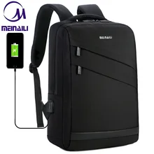 Бизнес рюкзак для ноутбука 14 15,6 дюймов модный мужской рюкзак для путешествий Многофункциональный нейлоновый Школьный черный рюкзак для подростков