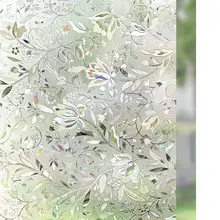 80 см на 300 см тюльпан статический для матирования оконного стекла пленка декоративная наклейка на окна Art 3D ПВХ конфиденциальности непрозрачные самоклеющаяся пленка