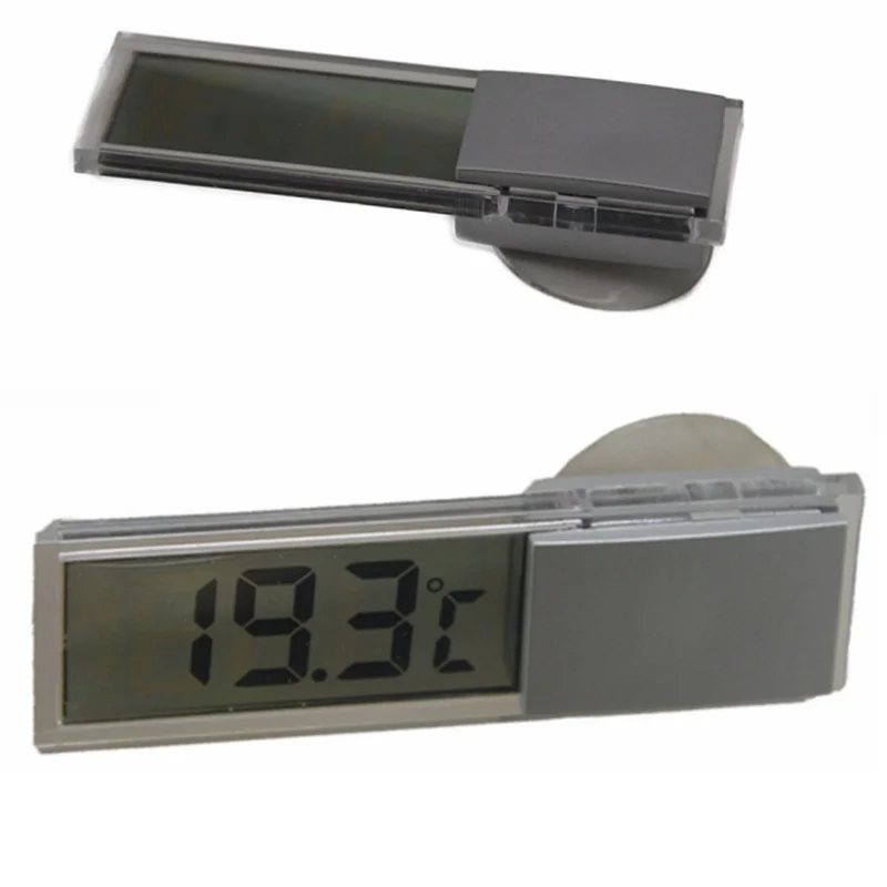 

LCD Digital Temperature Meter Display Car meter Gauge Temp Tester Suction Auto Home Household Mirror Thermometer car sticker