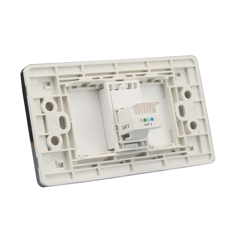 Silver Edge Wire Connect RJ11 Wall Panel pic 3
