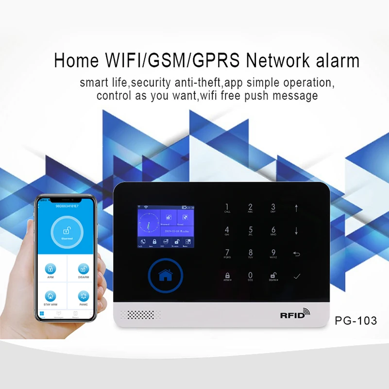 Беспроводная система охранной сигнализации для дома Wi Fi GSM GPRS|Комплекты