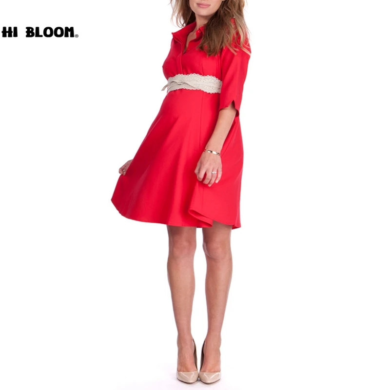 

2 Style Fashion Maternity Dresses for Pregnant Women Elegant Office Pregnancy Dresses Maternity Clothes Vestidos Size S-XXXL