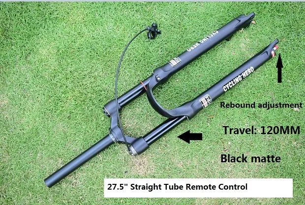 100-120 мм Регулировка хода отскока для горного велосипеда пневматическая вилка крепление Подвески 1710 г прямая труба коническая труба более чем FOX - Цвет: 27 5  inch