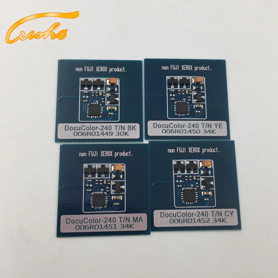 

2 sets DC240 toner chip for Xerox Docucolor 240 250 dc 260 242 252 WorkCentre 7655 WC 7665 7675 toner chip 006R01449 / 50/ 51/52