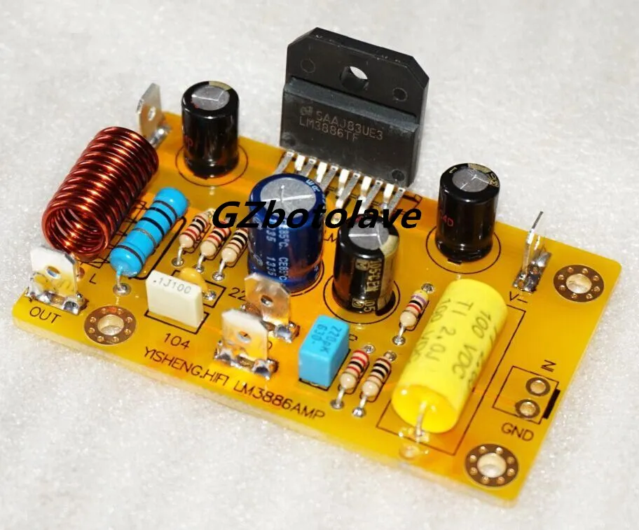 

LM3886 Audio Amplifier Board Mono Amplifier Board Amp Support Parallel DIY KITS 60W pg