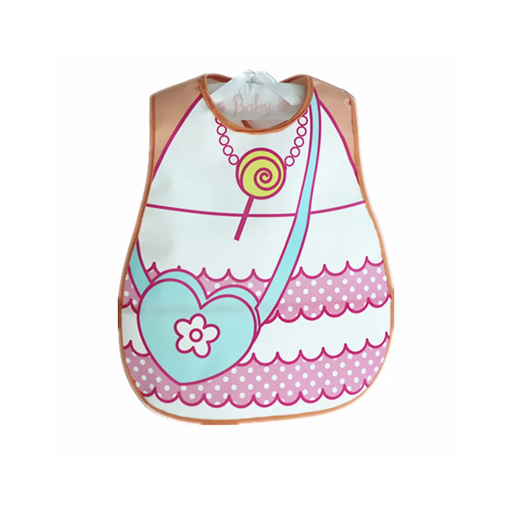 3PCS/SET Adjustable Baby Bibs EVA Waterproof Food Feeding Bibs Baby Cartoon Feeding Cloth Children Baby Apron Bib