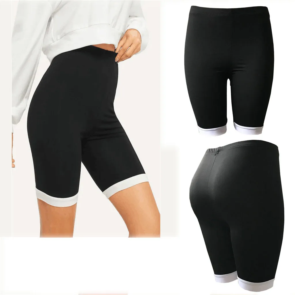 Женские эластичные спортивные шорты для йоги брюки быстросохнущие дышащие велосипедные Леггинсы для бега фитнеса уличные баскетбольные шорты