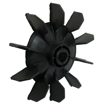 

YOC-5* New Air Compressor Part Black Plastic 14mm Inner Dia. Ten Vanes Motor Fan Blade