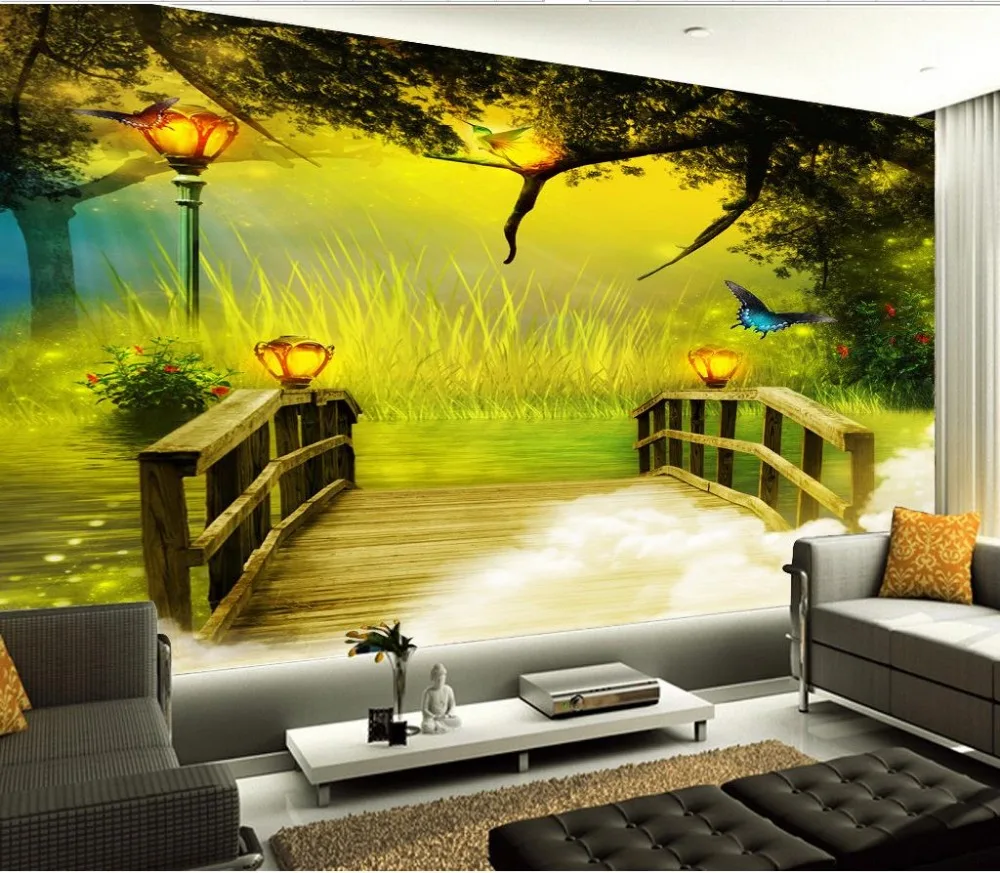 customized wallpaper for walls 3d wallpaper Dream Wonderland Butterfly