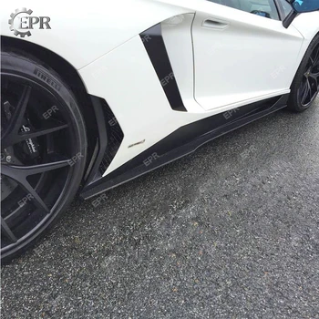 

Carbon Side Skirt Extension For LAMBORGHINI Aventador LP700 SPD Style Carbon Fiber Side Skirt Extension Body kit Trim Accessorie