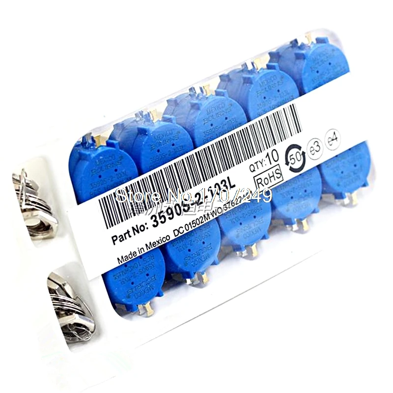 

10pcs/lot 3590S-2-103L 3590S-2-103 10K For MEXICO BOURNS Variable Resistor Potentiometer precision potentiometer