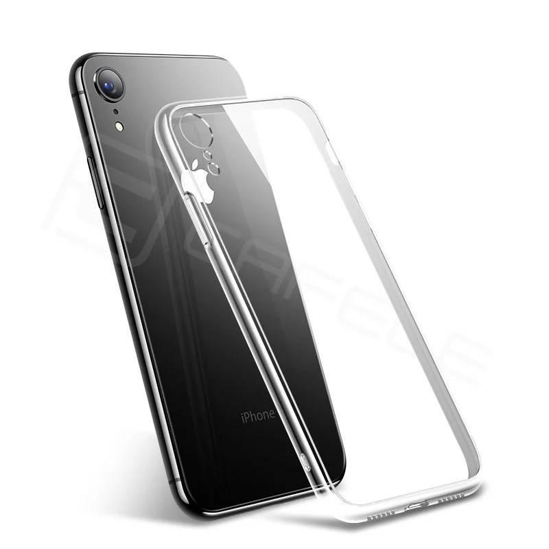 CAFELE чехол для телефона из закаленного стекла для iPhone Xr Xs Max 11 Pro Max, мягкий прозрачный чехол для iPhone 11 pro max - Цвет: Transparent edge