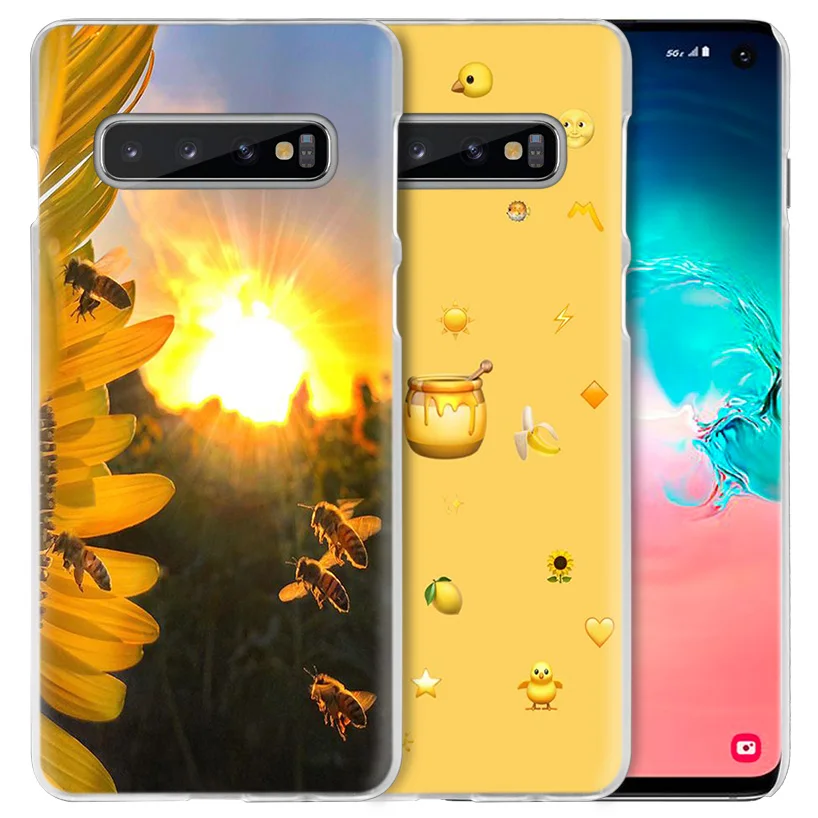 Пчелы Золотой Мёд чехол для samsung Galaxy S10 5G S10e S9 S8 M30 M20 M10 J4 J6 плюс J8 Note 8 9 животных жесткий чехол из ПК для телефона