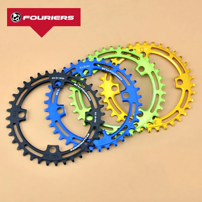 

Fouriers CNC Single Chainring P.C.D 104*4mm Bike Chain Ring 1 System Compatible For S H I M A N O Narrow-wide Tooth