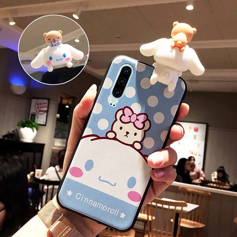 Синий Мягкая задняя крышка для телефона P30 pro 3D My melody из ТПУ для huawei P20 lite P20 pro P10 plus nova4 4E/nova3 3E/3i милая собака - Цвет: Синий