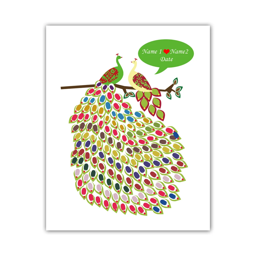 Colorful-Peacock-Canvas-Wedding-Fingerprint-Guest-Book-Customized-Name-Date-Guest-Book-for-Engagement-Party-Wedding (2)