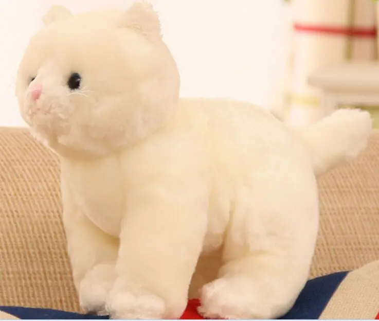 small cute plush white cat new creative high quality cat doll gift