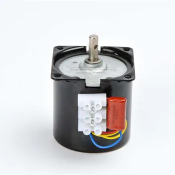 

110VAC /25w/2.5 rpm-100rpm Low Noise Gearbox Electric Motor 50HZ 60HZ High Torque Low Speed AC synchronous motor 60KTYZ