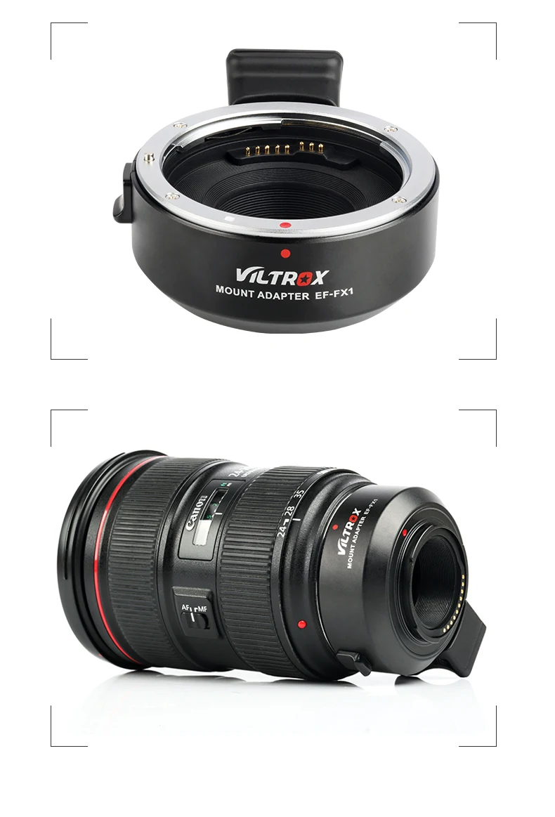 VILTROX EF-FX1 Автофокус AF объектив адаптер конвертер для Canon EF EF-S объектив для Fujifilm X-Mount беззеркальных камер