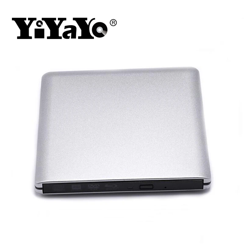 YiYaYo USB 3,0 Blu-Ray привод Внешний Оптический BD-ROM DVD-ROM 3D Player CD/DVD RW горелки читать ноутбук для Windows 10/7/8