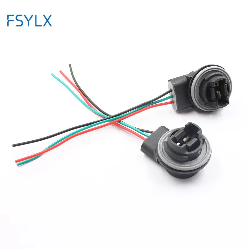 FSYLX 2x3157 светодиодный авто лампы розетки разъемы для проводки адаптеры для замены дополнительных поворотов стоп сигнальные лампы