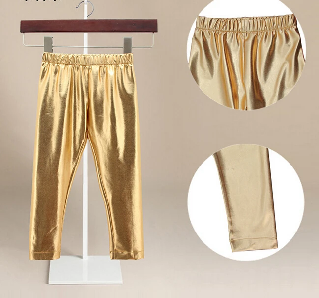 baby girl gold leggings