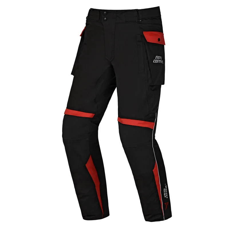 Мотоциклетные штаны для мотокросса, светоотражающие, водонепроницаемые, для езды, для гонок, для мотокросса, панталоны, для мотокросса, для защиты колена, брюки - Цвет: 06-MC1901B-red