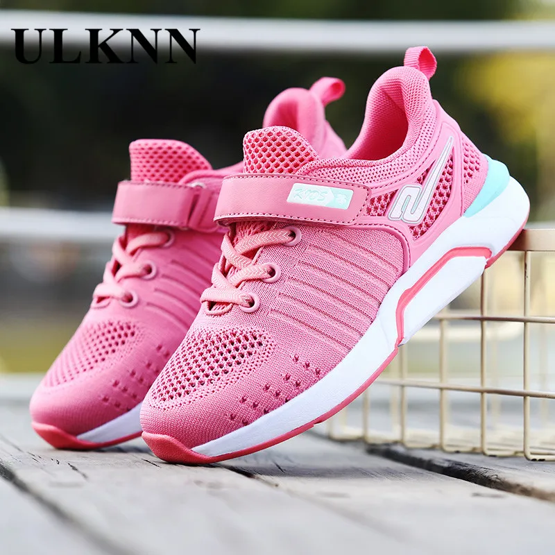 ULKNN حذاء للأطفال إطارات دراجة تسلق الجبال خفيفة الوزن احذية الجري جديد الفتيات تنفس صغيرة الأطفال الصيف أحذية رياضية شبكة لينة